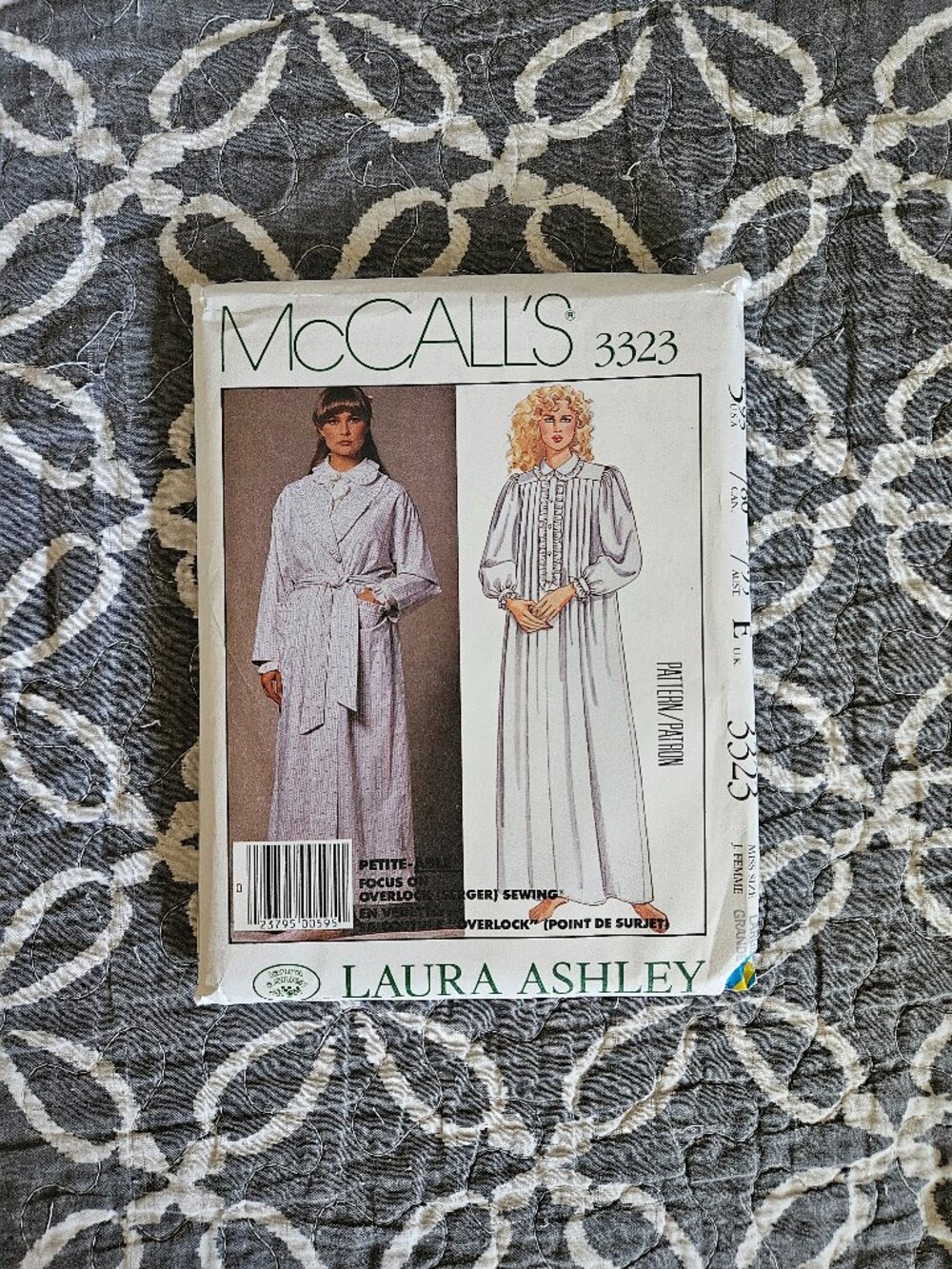 Vintage 1987 Sewing Pattern UNCUT McCall's 3323 Size Large